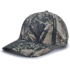Pacific Headwear Structured Camo Hook-and-Loop Adjustable Cap