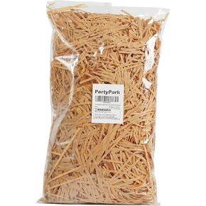 Bobobag - 4oz Crinkle Cut Tissue Paper Recyclable Gift Wrap Confetti Grass Shred Paper Filler for Gift Box,Basket Filling Creative Decor (Orange)