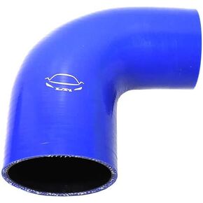 High Performance 4-Ply Reinforced 2.5"-2.75" ID 90 Degree Elbow Reducer Coupler Silicone Hose Turbo/Intercooler/Piping (BLUE 2.5"-2.75")