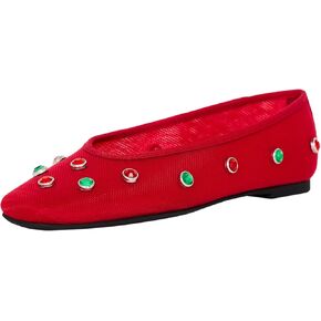 Katy Perry Women's The Evie High Rise Crystal Ballet Flat