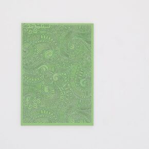GOTO CLAY TOOLS Doodle waves Texture sheets for polymer clay with Cutters, Achieves The Same Texture as a Polymer Clay Roller, waves Texture mat for polymer Clay – TM-560