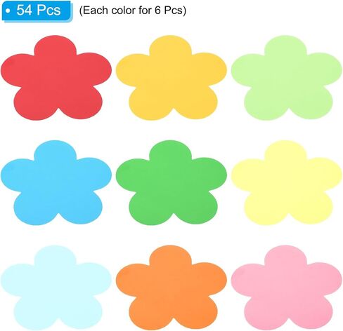 PATIKIL Bulletin Cutouts Paper, 54Pcs Candy Shaped Bulletin Board Paper Cut Outs Decorations for Classroom DIY Crafts Projects Party Supplies, Multicolored in Saudi Arabia