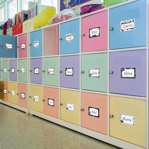 240 Pcs Halloween Name Tags for Kids Halloween Classroom Border Name Tag Gift Labels Clothing Labels Skull Witch Hat Spider Gift Stickers for Holiday Party Office Home, 3.5 x 2.4 in in Kuwait