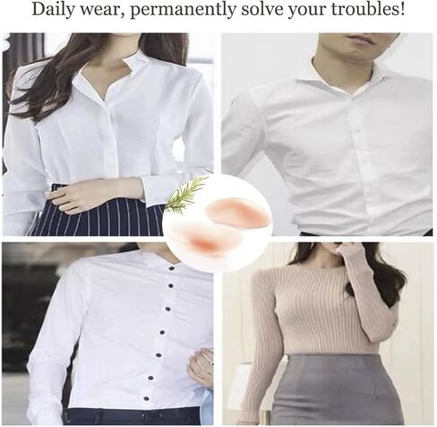 Shoulder Pads for Womens Clothing, Invisible Shoulder Pads with Velcro, Anti-Slip Shoulder Pads for Dresses, Breathable Shoulder Enhancer Reusable (Transparent/Pink) in Saudi Arabia