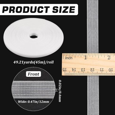 GORGECRAFT 45m x 10mm Clear Polyester Boning for Corset High Density Polyester Corset Boning for Sewing Garment Accessories Bra Boning Tool for Corsets Bridal Gowns Dress Bustle Evening Gowns Hats in Saudi Arabia