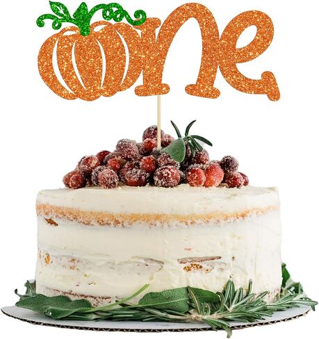 Gyufise 24Pcs Pumpkin Oh Baby Cupcake Toppers Orange Glitter Fall Theme Cupcake Picks Pumpkin Themed Baby Shower Birthday Thanksgiving Halloween Party Cake Decorations Supplies in Saudi Arabia