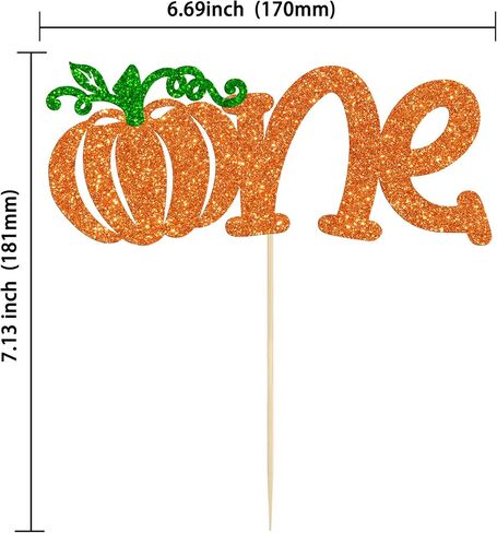Gyufise 24Pcs Pumpkin Oh Baby Cupcake Toppers Orange Glitter Fall Theme Cupcake Picks Pumpkin Themed Baby Shower Birthday Thanksgiving Halloween Party Cake Decorations Supplies in Saudi Arabia