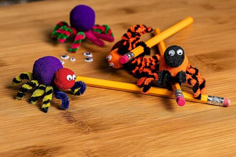 Incraftables 2000 Pcs Pom Poms with Googly Eyes & Glue Stick. Best Colored & Glitter Cotton 0.4 to 1.4 inch Balls for DIY Craft, Hats & Decorations. Multicolor Puffy Pompom Gift Set for Kids & Adults in Kuwait
