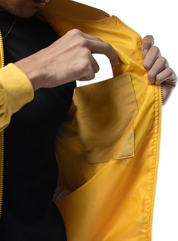 Men’s Velvet Bomber Jacket,Lightweight Front Zipper, Full Sleeve Windbreaker Regular Fit Smooth Velvet Jackets in Kuwait