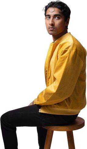 Men’s Velvet Bomber Jacket,Lightweight Front Zipper, Full Sleeve Windbreaker Regular Fit Smooth Velvet Jackets in Kuwait