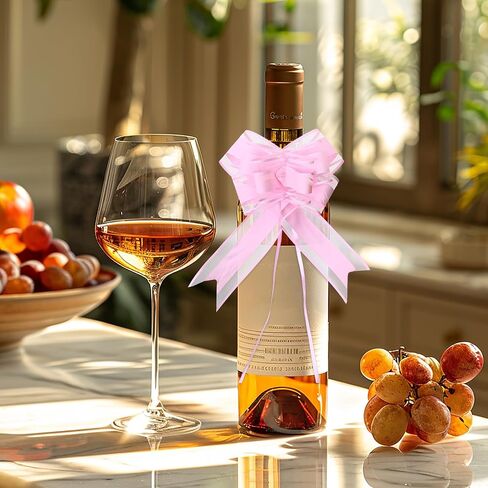 10 PCS Large Pull Bows Wrapping Ribbon Bow Present Wrapping Pull Bow wif Ribbon for Christmas Birthday Presents Wedding Gift Baskets Presents Package-6 Inches(Pink) in Saudi Arabia