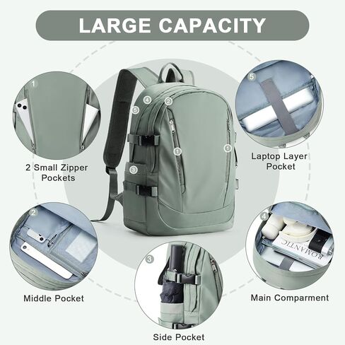 Backpack for Men Women, College High School Backpack Book Bag, Waterproof Travel Laptop Backpack, Casual Daypack Rucksack for school, sport in Saudi Arabia