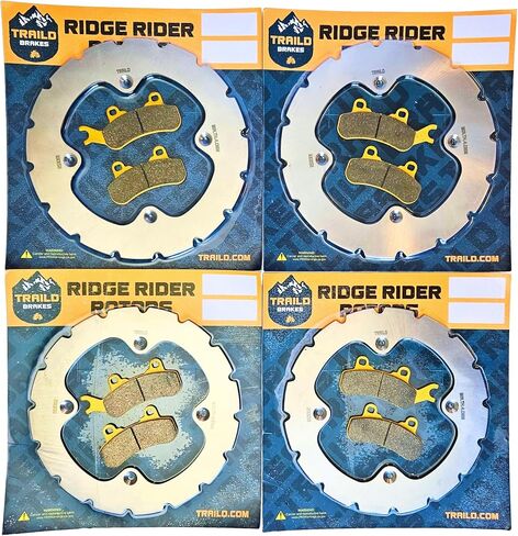 Can Am Maverick X3 Ridge Rider Rotor and Pad Kit Full Vehicle Set 2017, 2018, 2019, 2020, 2021, 2022, 2023, 2024 (Ceramic Pad & Rotor Set) in Kuwait