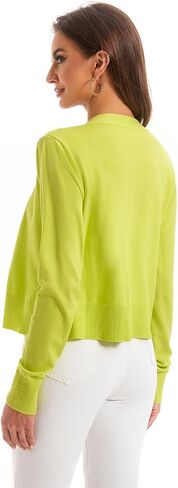 Women's Cardigan Lightweight Cropped V Neck Knit Sweaters Button Down Shrugs Simple Tops for Women Girls in Saudi Arabia