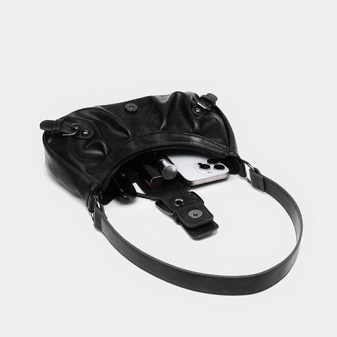 Shoulder Bag Faux Leather Small Shoulder Purse for Women, Trendy Womens Purses and Handbags, Retro Crescent Bag in Saudi Arabia