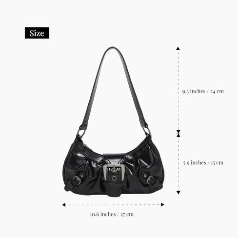 Shoulder Bag Faux Leather Small Shoulder Purse for Women, Trendy Womens Purses and Handbags, Retro Crescent Bag in Saudi Arabia