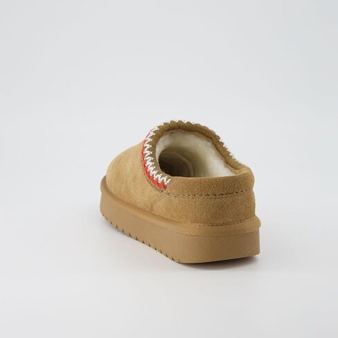 CUSHIONAIRE Women's Keto Slip-On Suede Mule Slipper - Cozy & Stylish, Memory Foam & Faux Fur Lining, Wide Widths Available in Saudi Arabia
