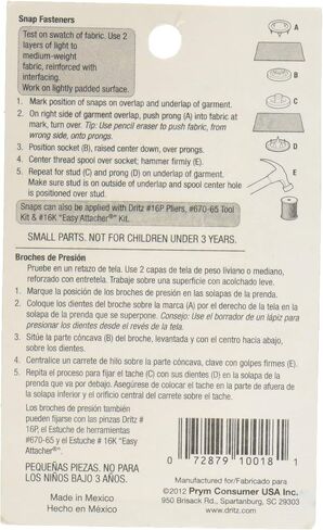 مشابك تثبيت Dritz 15-9، بيضاء، مقاس 15 (3/8 بوصة) 7 قطع in Saudi Arabia