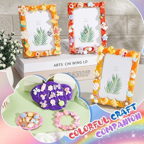 Feifeiya 15 Pcs Decoden Cream Kit Fake Whipped Cream Glue Clay DIY Making Art Handmade Craft Kit 100ml Decoden Cream with Plastic Decorating Mouth for Phone Case Making Hair Accessories Decoration in Saudi Arabia