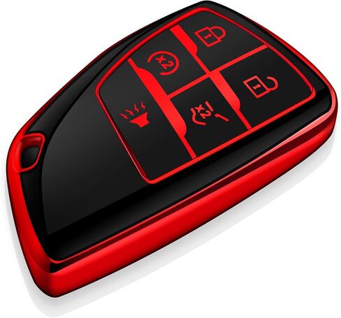 Tukellen for Chevy Key Fob Cover Soft TPU Full Protection Key Case Compatible with 2022 2023 2024 Silverado 1500 GMC Sierra 1500, 2024 Silverado Sierra 2500HD 3500HD (Blue, 5 Buttons) in Saudi Arabia