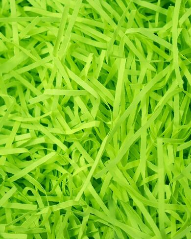 إمدادات المياه السحرية - 1 رطل - أخضر ليموني - حشو ورق مجعد ناعم ورقيق ومقطع رائع لتغليف الهدايا، وملء السلة، وأعياد الميلاد، وحفلات الزفاف، والذكرى السنوية، وعيد الحب in Kuwait