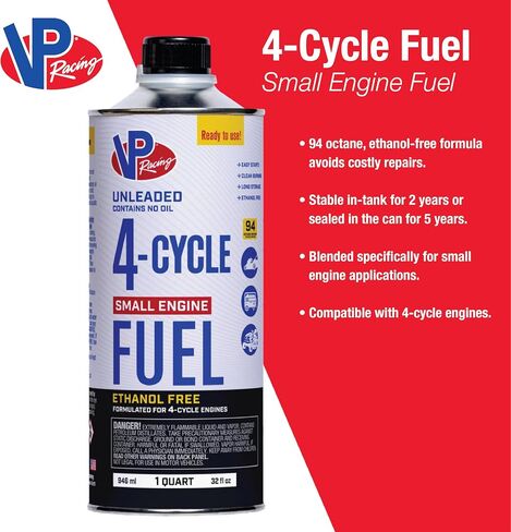 VP Racing Fuels 6205 SEF 4-Cycle Small Engine Fuel, Contains No Oil, Quart (8 Pack) in Saudi Arabia