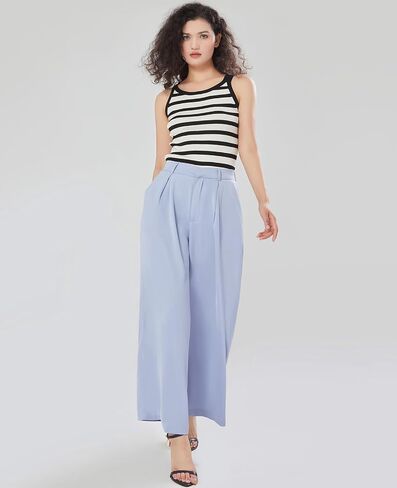 Women High Waist Casual Wide Leg Long Pants Trousers in Saudi Arabia