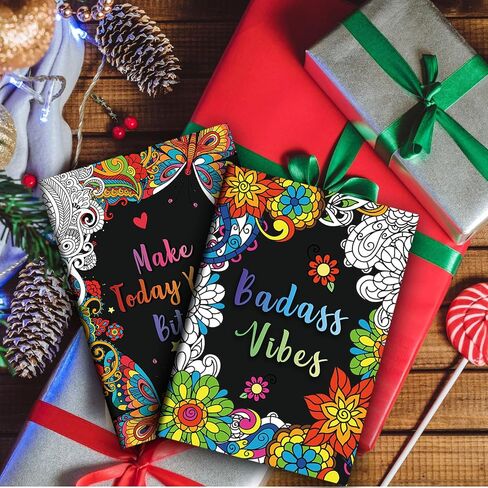 Blosssound 2 Pcs Adult Swear Words Coloring Book Sweary Words Coloring Pages for Stress Relief and Relaxation Motivational Quotation Designs Get Well Soon Gift Birthday Gifts for Women Adult Friends in Saudi Arabia