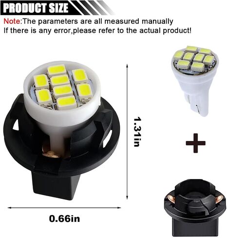 10PCS T10 194 168 Car Dash Instrument LED Light Bulbs with Twist Lock Socket, Bright Panel Gauge Cluster Dashboard Light Bulbs, Car Interior Replacement Bulbs for Map Dome Lights (Pink&Purple) in Saudi Arabia