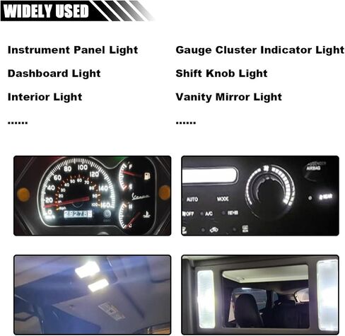 10PCS T10 194 168 Car Dash Instrument LED Light Bulbs with Twist Lock Socket, Bright Panel Gauge Cluster Dashboard Light Bulbs, Car Interior Replacement Bulbs for Map Dome Lights (Pink&Purple) in Saudi Arabia