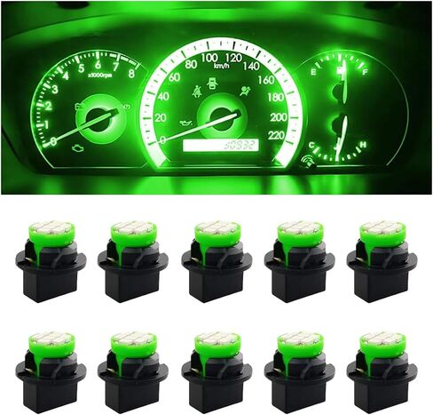 10PCS T10 194 168 Car Dash Instrument LED Light Bulbs with Twist Lock Socket, Bright Panel Gauge Cluster Dashboard Light Bulbs, Car Interior Replacement Bulbs for Map Dome Lights (Pink&Purple) in Saudi Arabia