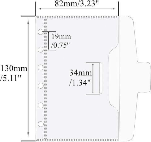 12pcs A6 Cash Envelopes with Lids Zipless A6 Binder Pockets Dividers Frosted PP Loose Leaf Bags Pouches Binder Inserts for 6 Ring Binders in Saudi Arabia