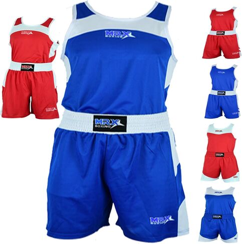 MRX Men’s Boxing Competition Uniform Jersey & Trunk for Training MMA Muay Thai Cage Fight Kickboxing Clothing in Saudi Arabia