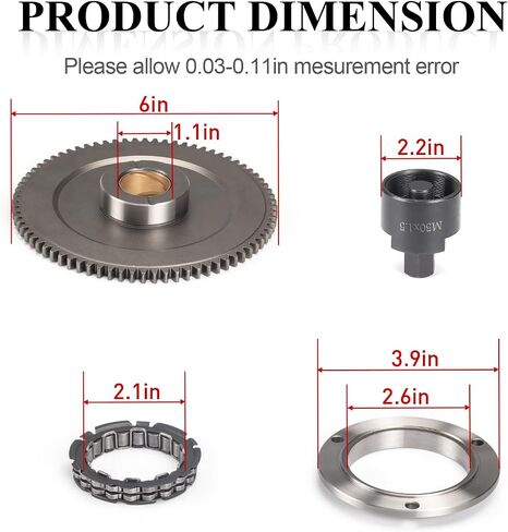 Flywheel Puller & Starter Clutch Idler Gear One Way Bearing kit for Polaris RZR Ranger General XP 4 S Pro Turbo Trail 900 1000 RS1 2015-2023 in Saudi Arabia