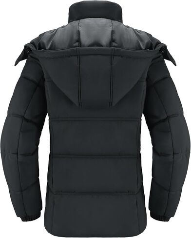 CAMLE CROWN Women's Puffer Jacket Coat Winter Warm Hooded Jacket Down Jacket Outerwear in Kuwait