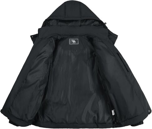 CAMLE CROWN Women's Puffer Jacket Coat Winter Warm Hooded Jacket Down Jacket Outerwear in Kuwait