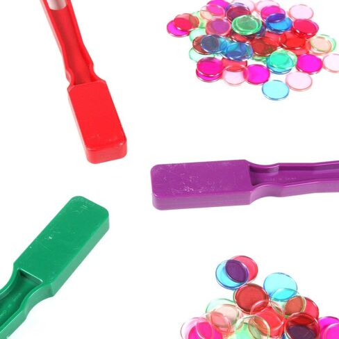 hand2mind Transparent Magnetic Chips Kit with 3 Magnetic Wands, Math Counters for Kids, Magnetic Counters, Counting Manipulatives, Math Manipulatives, Game Tokens, Counters for Kids Math (150 Chips) in Saudi Arabia