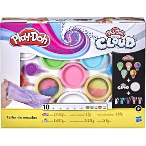 مجموعة Play-Doh Mixing Studio DIY للأطفال بعمر 4 سنوات فما فوق، امزج الألوان الخاصة بك مع Super Cloud ومركب التشكيل الكلاسيكي المعطر، 10 علب، 5 خلطات، غير سامة in Kuwait
