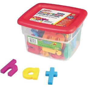 Educational Insights Multicolored Jumbo Lowercase AlphaMagnets, Set of 42 Lowercase Letters: Perfect for Homeschool & Classroom, Ages 3+