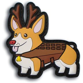 "NAM Pug" - The TactiPug Tactical Dog PVC Morale Patch - Tactical Patches – Hook Backed Patch - Durable Rubber is Perfect for Collecting.