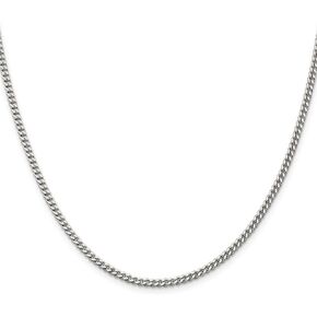 IceCarats 925 Sterling Silver 3mm Curb Link Chain Necklace