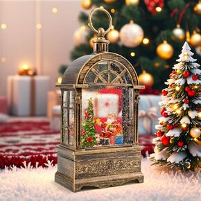 فانوس كرة الثلج لعيد الميلاد، فانوس ثلجي مضاء مقاس 30.48 سم، فانوس ثلجي موسيقي يعمل بUSB/بطارية، فانوس لامع لتزيين عيد الميلاد، عيد الشكر، هدية مهرجان السنة الجديدة (رجل الثلج)