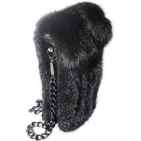 Opulent Danish Mink Fur Elegance Handbag with Genuine Sheepskin Lining - Ethical Luxury, Spacious Sophistication