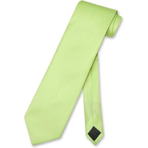 Vesuvio Napoli NeckTie Solid LIME GREEN Color Men's Neck Tie