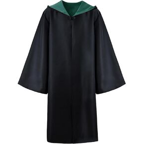 GOLDSTITCH Magician Robe Hooded Vintage Cape Costume Deluxe Halloween Cape Cloak Wizard Costume