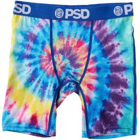 PSD Boy's Spiral Chill Yth Boxer Briefs, Multi, M