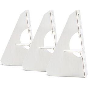 Lineco, 50 Pack Cardboard Easel Backs 9 Inch, Self Stick Single Wing Easel Stand, Display Signs, Cards, Photographs, Brochures, Posters, Craft Projects, White in Kuwait