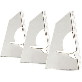 Lineco, 50 Pack Cardboard Easel Backs 9 Inch, Self Stick Single Wing Easel Stand, Display Signs, Cards, Photographs, Brochures, Posters, Craft Projects, White