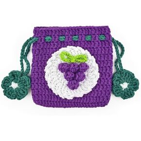 Drawstring Coin Pouch, Hand-made Cotton Coin Wallet Knitted Coin Purse for Women, Cute Small Jewelry Storage Bag Mini Change Pouch for Girls and Women (pink)
