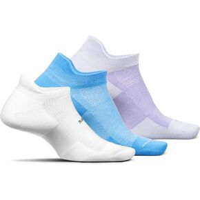 Feetures High Performance Ultra Light No Show Tab Ankle Socks - Sport Sock with Targeted Compression - (3 Pair)
